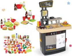 Smoby Set restaurant cu bucătărie Food Corner Smoby cu două fețe și aparat de vafe cu alimente (SM310910-5) Bucatarie copii