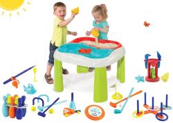Smoby Set masă Apă&Nisip 2in1 Smoby cu moară şi set de sport cu 7 jocuri Jardin&Saisons de la 18 luni (SM840107-5)