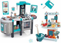 Smoby Set bucătărie de jucărie Tefal French Touch Smoby cu gheaţă, aparat de cafea, mixer Tefal şi bol de salată (SM311206-20) Bucatarie copii