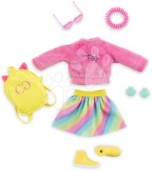 Corolle Setul de haine Neon Dressing Room Corolle Girls pentru păpușă de 28 cm 7 accesorii de la 4 ani (CO610100)
