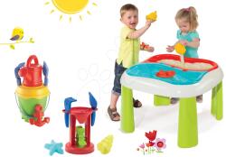 Smoby Set masă Apă&Nisip 2in1 Smoby cu moară şi set de găleată cu stropitoare de la 18 luni (SM840107-8)