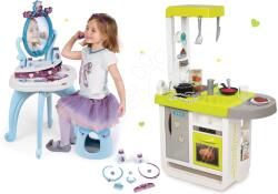 Smoby Set bucătărie electronică Cherry Smoby cu sunet şi măsuţă cosmetică 2in1 Frozen (SM310908-15) Bucatarie copii