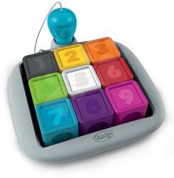 Smoby Joc interactiv Clever Cubes Smart Smoby cu 3 jocuri culori și lumini de la 24 de luni (în engleză, franceză și germană) (SM190102)