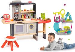 Smoby Set restaurant cu bucătărie electronică Chef Corner Restaurant Smoby cu căsuță pentru pisică Cat's House cu sunete Căsuță pentru pisică Cat's House Veterinary Smoby electronică cu sunete tobogan (SM31 Bucatarie copii