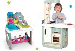 Smoby Set bucătărie cu sunete Cherry Kitchen Green Smoby cu clinică veterinară pentru animale (SM310911-6) Bucatarie copii
