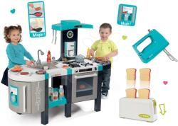 Smoby Set bucătărie de jucărie Tefal French Touch Smoby cu efecte sonore, cu gheaţă şi prăjitor de pâine cu mixer de mână (SM311206-26) Bucatarie copii