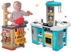 Smoby Set bucătărie de jucărie electronică Tefal Studio 360° XL Bubble Smoby și patiserie cu cozonaci Baguette&Croissant Bakery (SM311045-12) Bucatarie copii