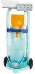 Ecoiffier Cărucior de curățenie cu mop Clean Home Trolley Écoifier cu 4 accesorii de la 3 ani (ECO1773)