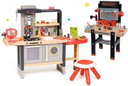 Smoby Set restaurant cu bucătărie electronică Chef Corner Restaurant Smoby cu și 95 accesorii cu mașinuță (SM312303-10) Bucatarie copii