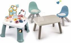 Smoby Set de măsuță didactică Activity Table Little și masă KidTable Smoby cu 2 scaune și filtru anti-UV (SM140303-20A)