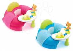 Smoby Fotel gonflabil Cosy Seat Cotoons Smoby cu masă educativă roz/albastru de la 6 luni (SM110209)