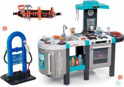 Smoby Set bucătărie electronică Tefal French Touch Bubble Smoby cu barbotare magică cu benzinărie și curea cu unelte (SM311206-9) Bucatarie copii