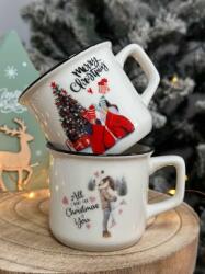 Karácsonyi kávésbögre szett díszdobozban Merry Christmas 210ml