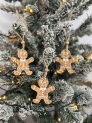 Fa akasztós mézi 3db