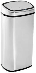 AOSOM Automata szemetes érzékelővel 68 literes rozsdamentes acél, ezüst 40, 5x29, 5x78 cm szenzoros kuka