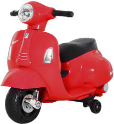 AOSOM VESPA Elektromos motorkerékpár gyerek motorkerékpár 18-36 hónapos korig, 3 km/h piros 66, 5 x 38 x 52 cm