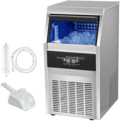 VEVOR Ipari jégkockakészítő gép 36 kg/nap, 11 kg tárolókapacitás szabadon álló jégkészítő (QSYYTSFBZBJQSIQHGV2)