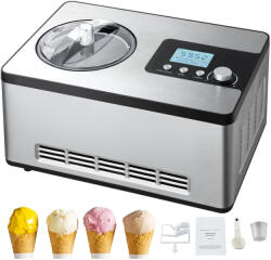 VEVOR Elektromos fagylaltkészítő 2 literes fagylaltgép otthoni használatra, beépített kompresszorral (JYBQLJ2KTYSJ0T1GSV2)