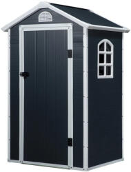 Oasom Kerti kisház szürke szerszámos kamra 134x104x204 cm