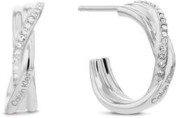 Calvin Klein Cercei moderni cercuri din oțel Crystallized Weave 35000578