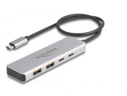 Delock 64230 2xType-C/2xUSB 10Gbps Type-C HUB (64230)