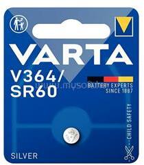 VARTA gombelem SR60, ezüst-oxid, 1db/csomag (VARTA_V364-SR60) (VARTA_V364-SR60)