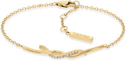 Calvin Klein Brățară de lux placată cu aur cu cristale Crystallized Weave 35000579