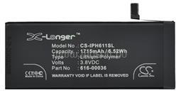 Cameron Sino Li-Polymer akku (3.8V/1715mAh, Apple 616-00036 kompatibilis) FEKETE (CS-IPH611SL) (CS-IPH611SL)