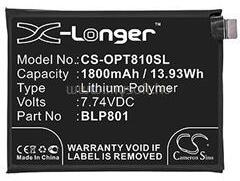 Cameron Sino Li-Polymer akku (7.74V/1800mAh, Oneplus BLP801 kompatibilis) FEKETE (CS-OPT810SL) (CS-OPT810SL)