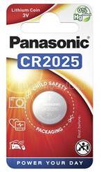 Panasonic gombelem CR2025, lítium, 1db/csomag (CR-2025EL/1B) (CR-2025EL/1B)