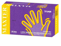 Maxter Gumikesztyű Maxter latex PÚDERMENTES "XL" 100db/doboz, 10doboz/karton (DA503XSZHT9555002105808)