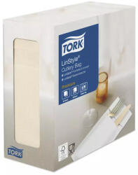 Tork szalvéta Lynstyle szervizszalvéta Premium textilhatású KRÉM, 39X39, 60lap/csg, 6csg/karton (DA503XSZHT477228)