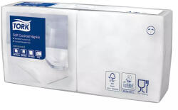 Tork szalvéta koktél, 24/3 FEHÉR, 200lap/csg, 12csg/karton (DA503XSZHT509525)