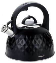 Klausberg Vízforraló síppal 3 L Fekete (KB-7550)