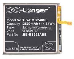 Cameron Sino Li-Polymer akku (3, 88V / 3800mAh, Samsung EB-BS922ABE kompatibilis) FEKETE (CS-SMG240SL) (CS-SMG240SL)