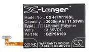 Cameron Sino Li-Polymer akku (3.85V/3000mAh, HTC 35H00256-00 kompatibilis) FEKETE (CS-HTM110SL) (CS-HTM110SL)