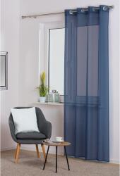 Splendid Sofia Áttetsző függöny, 140 x 260 cm, 100% poliészter, Gyűrűs, Kék