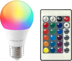 Forever Light LED Izzó RGB E27 A60 8W 850lm 4000K osztály F
