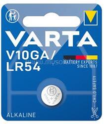 VARTA gombelem (LR54, 1.5V, alkáli) 1db/csomag (VARTA_V10GA/LR54) (VARTA_V10GA/LR54)