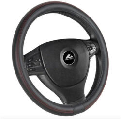 Automax Kormányvédő 37-39 cm műbőr/fekete piros cérnával (4496) - olaj
