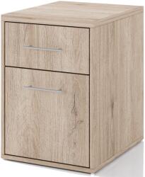 IRIM Especial Íróasztal szekrény, Mozgatható, 40x50x55 cm, 2 fiókos, Sonoma szín