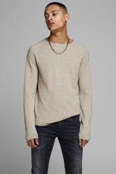 JACK & JONES Jack & Jones, Hill pulóver raglánujjakkal, Homokbarna, M (12157321-OATMEAL-M)