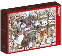 Alipson Puzzle 500 db-os puzzle - Two Snowmen Winter Scene (50052) (50052)