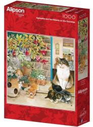 Alipson Puzzle 1000 db-os puzzle - Agneatha and her Kittens on the Doorstep (50183) (50183)