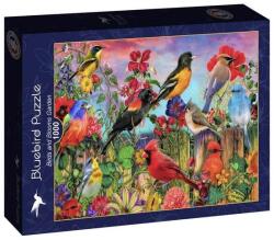 Bluebird Puzzle 1000 db-os puzzle - Birds and Blooms Garden (90693) (90693)