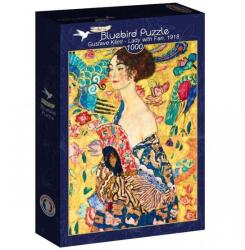 Bluebird Puzzle 1000 db-os Art by puzzle - Gustave Klimt - Hölgy legyezővel 1918 (60343) (60343)