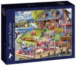 Bluebird Puzzle 1000 db-os puzzle - Lake View Cabin Mountain Time (90925) (90925)