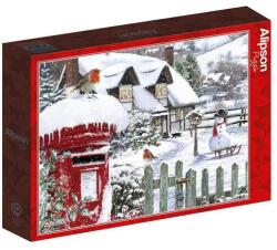 Alipson Puzzle 500 db-os puzzle - Robins in the Snow (50054) (50054)