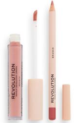 Revolution Beauty Revolution ajakrúzs készlet: Rúzs, 3 ml + Szájkontúrceruza, 1 g Revolution Lip Contour Kit Brunch