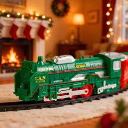  Karácsonyi kisvasút - világít - elemes - 3 féle pálya (DA00350)